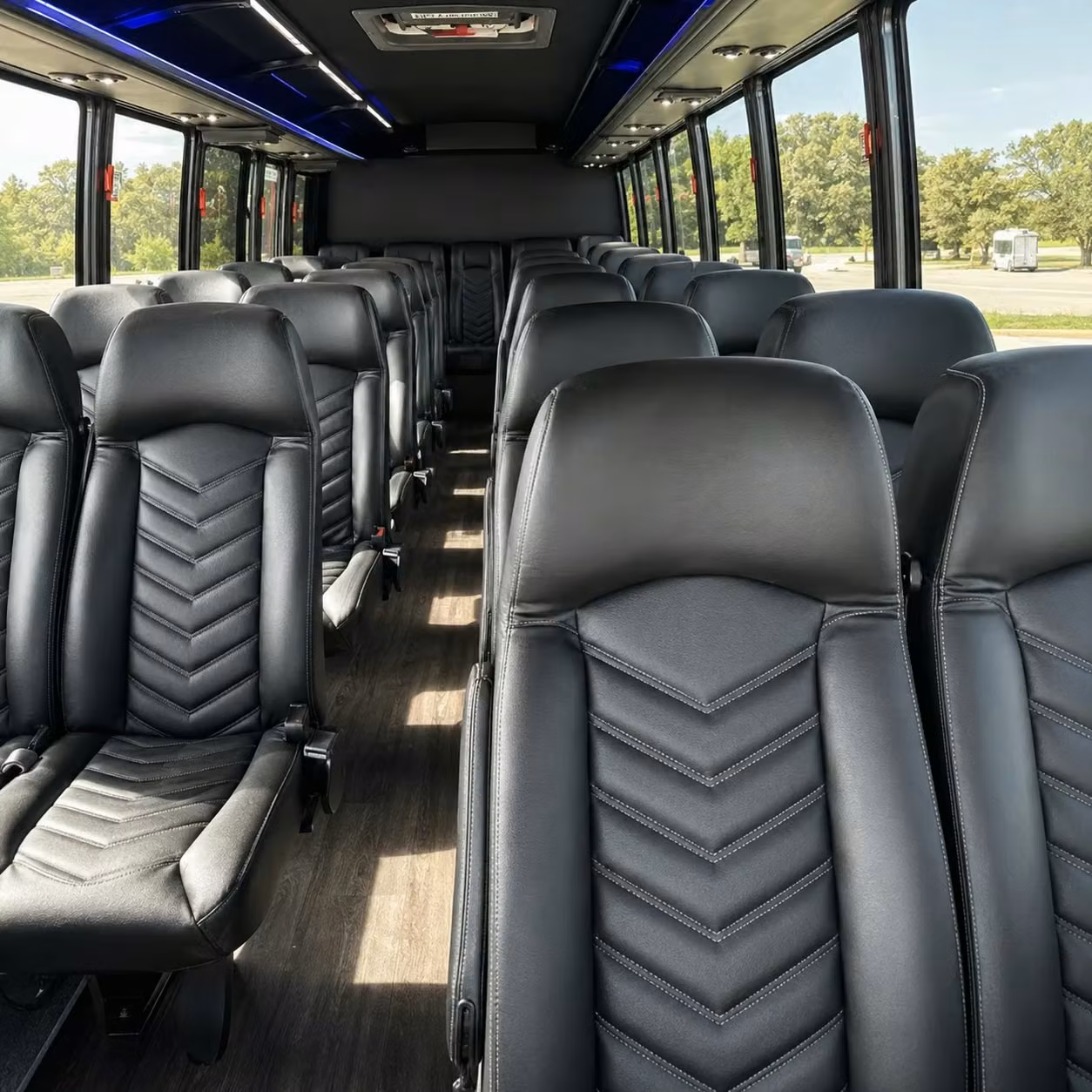 25 passenger minibus inside