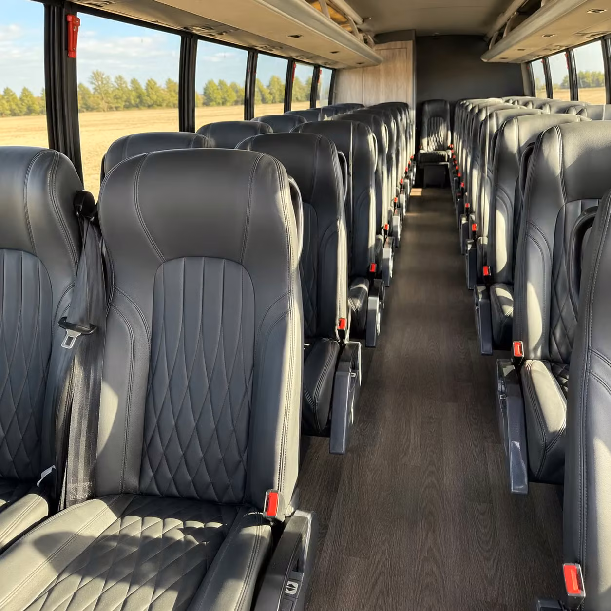 28 passenger minibus interior
