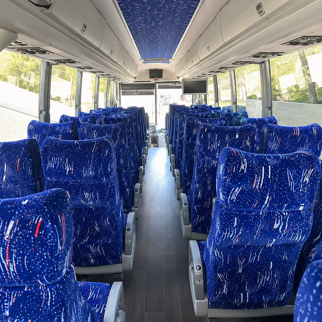 santa rosa charter bus rental interior